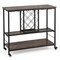 3-Tier Wine Bar Cabinet with 8 Bottle Rack and 12 Glass Holders